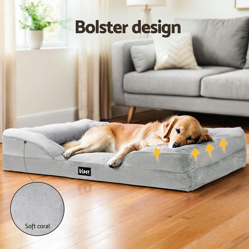 Calming Memory Foam dog Bed – Orthopedic Support with Soft Fleece
