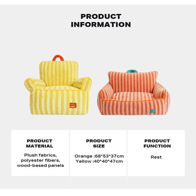 Washable Pet Sofa couch (68x53x37cm)