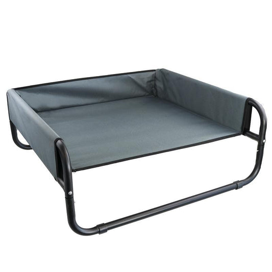 Large Trampoline Hammock Dog Bed 85 x 85 x 33 cm (Gray)