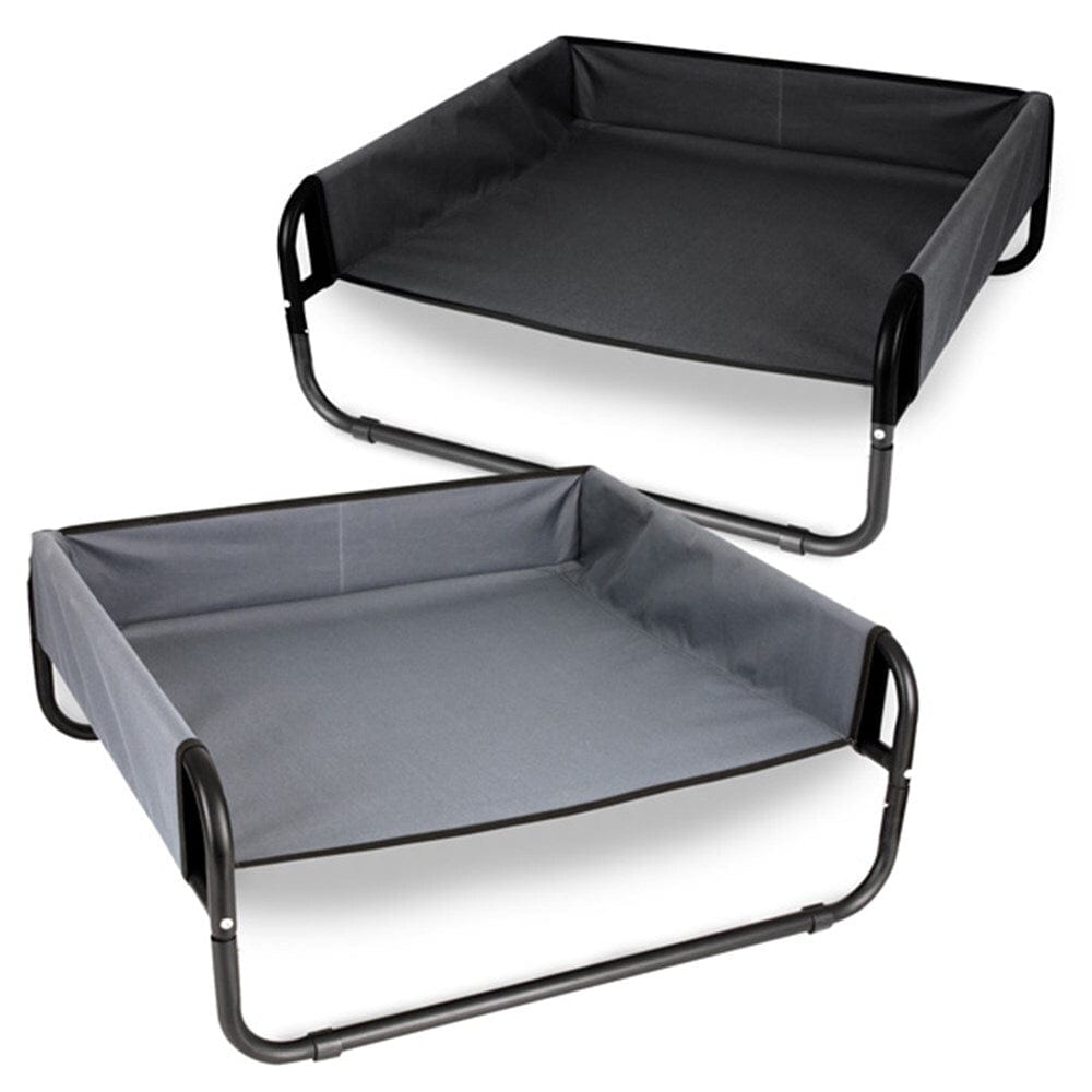 Large Trampoline Hammock Dog Bed 85 x 85 x 33 cm (Gray)
