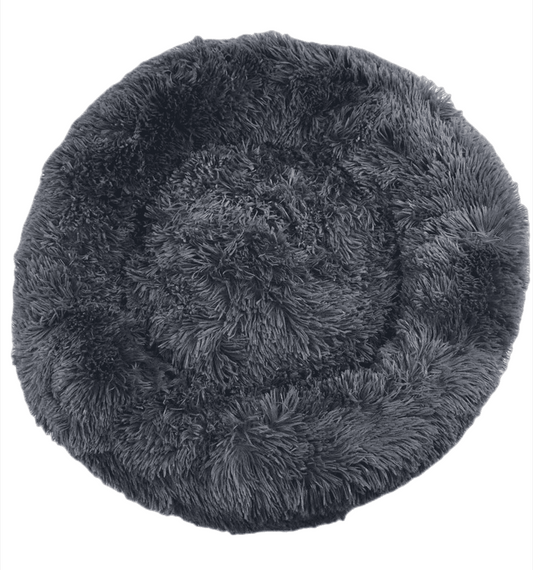 Medium Round Calming Plush Pet Bed