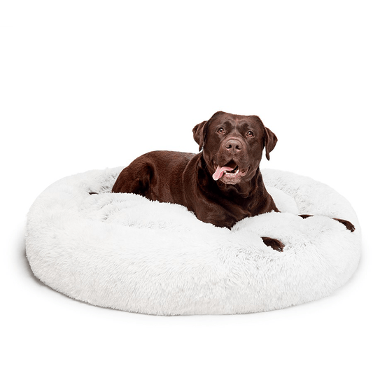 115 CM - XL Calming Dog Bed  - White