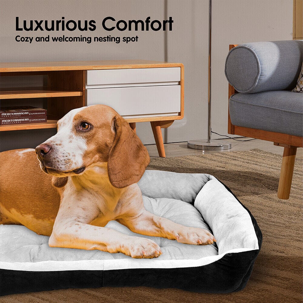 Extra-Large Washable Navy Dog Bed