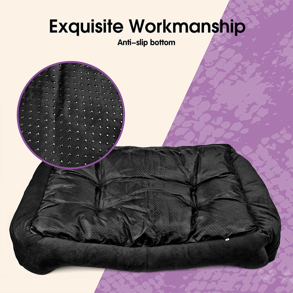 Extra-Large Washable Navy Dog Bed