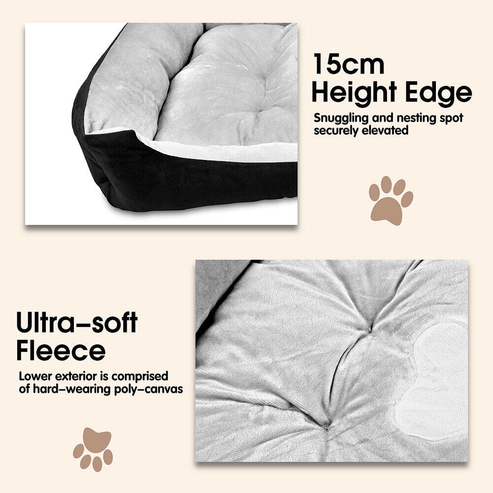 Extra-Large Washable Navy Dog Bed
