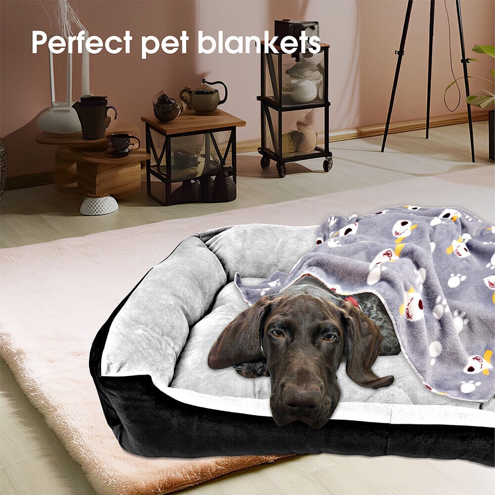 Extra-Large Washable Navy Dog Bed