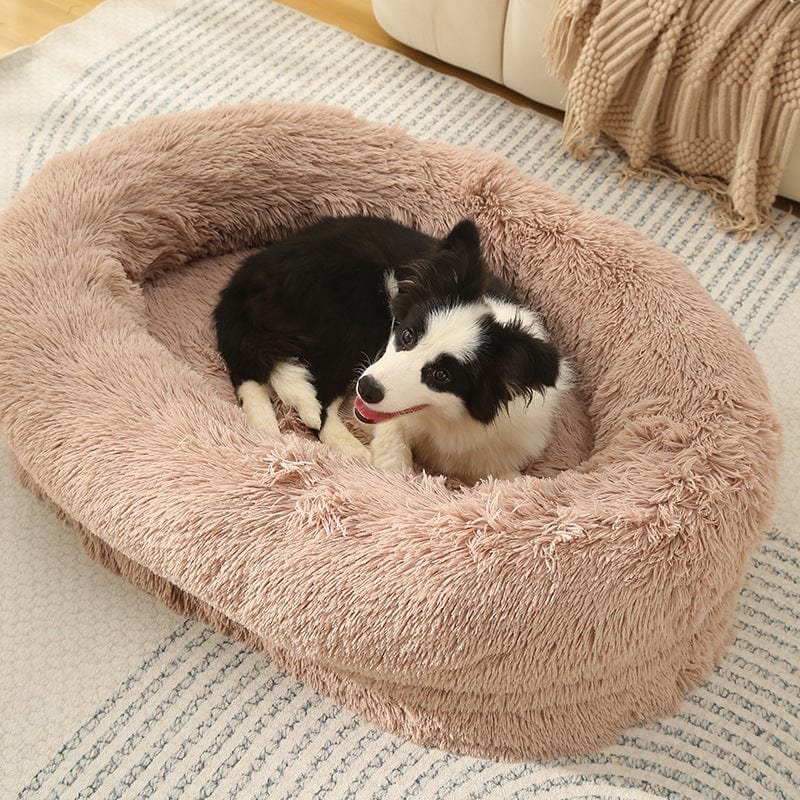 Anti-Anxiety Donut-Shaped bed (Beige Brown) Large 90*65*20cm