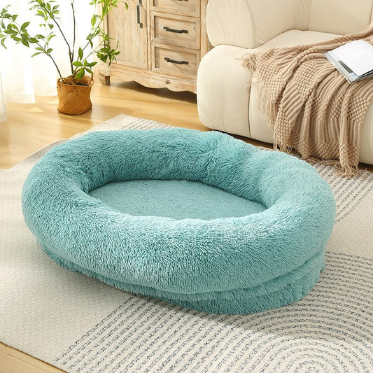 Anti-Anxiety Donut-Shaped Bed (Emerald Green) Small 60*50*18cm